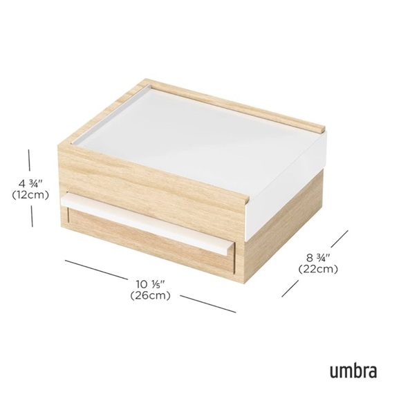 Umbra Stowit Jewelry Box in white/natural - Picture 3 of 7